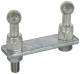 Dehn + Soehne 728502 Dehn EAP 2 25 MA US OL Earth connection plate for poles with 2 ball fixed