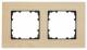 Siemens 5TG1102-3 DELTA miro frame 2-fold real material maple wood type wenge