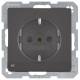 Berker 41096086 Steckdose SCHUKO mit LEDOrientierungslicht Q.1/Q.3 anthrazit