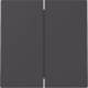 Gira 3295005 toggle switch 2-way System 55 black matte (lacquered)