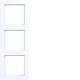 Hager WAD7300WG frame 3-way C.1 light white glossy