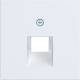 Hager WAF1107WM central piece for UAE socket 1-pole angled outlet A.x/C.x