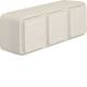 Hager WNC123B socket outlet AP protective earth pin 3-way horizontal BS