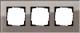 Gira 0213122 Cover 3-22 02131, Esprit, glass umber