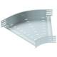 OBO Bettermann 6036208 RB 45 850 FS Bogen 45° für Kabelrinne horizontal