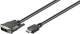 Goobay 50582 DVI-D/HDMI-Kabel, vernickelt - DVI-D-Stecker Single-Link (18+1 Pin) > HDMI-Stecker (Typ A)
