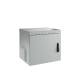 Wandgehäuse 48,3 cm ( 19 Zoll ), IP55, 9HE, 1-teilig, T600/H500mm, Stahlblechtüre, Lichtgrau,