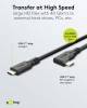 Goobay USB-C™-Kabel 90°, USB4™, 2 m, schwarz, 2 m - 100 W