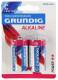 Baby-Batterie GRUNDIG Alkaline, 1,5V, Typ C/LR14, 2er-Blister