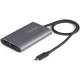 Startech.com TB32DP14 Thunderbolt 3 zu Dual DisplayPort Adapter DP 1.4 - Dual 4K 60Hz oder Single 8K/5K TB3 zu DP Video Adapter Mac/Windows