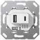 GIRA 234900 USB voltage version 2f type A/C insert white