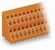 WAGO 736-302 Doppelstock-Klemmenleiste für Leiterplatten 0,08-2,5 qmm orange