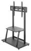 MANHATTAN Ultra Heavy-Duty Height-Adjustable Multimedia TV Cart 37-100i TV up to 150kg 330lbs Shelf and Base for Laptop or AV Device