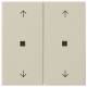 GIRA 538601 rocker 2f arrows control f.System 55 cream white