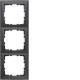 Berker 10139949 frame 3-way S.1 anthracite matte