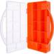 InLine® Kleinteilebox, 11 Fächer, Abmessungen: 271x186x40mm, orange