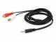 Equip Audiokabel 3.5mm->2xRCA St/Bu 2.50m schwarz Polybeutel