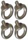 Hager FZ767 eyebolts FZ76, UNIVERS PRO. M12 1SET = 4Stück VZ.