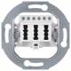 Berker 450009 TAE-Steckdose 3x6NFN Modul-Einsatz polarweiss matt