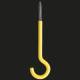 Kaiser 1225-60 concrete light fixture hook self-forming shaft L:60 mm fully insulated