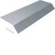 Hager AKB82000701 Blank cover 1-sided L800 mm 45° sheet steel for AK200x70 mm
