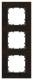 Siemens 5TG11030 DELTA miro frame 3-fold real material wood type wenge