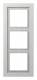Jung LSD983LG frame LS Design 3-way, for horizontal and vertical installation u