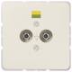 Jung 565-2 UP potential equalization socket, white Series ST 550