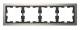 Merten MEG4040-6550 D-Life metal frame 4-fold nickel metallic