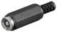 Goobay 11634 DC coupling with strain relief - diameter 2.5 mm