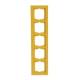 Busch Jaeger 2CKA001754A4349 1725-285 Abdeckrahmen 5fach Busch-axcent gelb