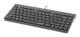 MANHATTAN Slim Wired USB Mini Keyboard 12 Multimedia/Function Keys Built-in 1.5 m 5 ft.USB-A Cable Compact Low-Profile Format Black