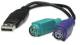 MANHATTAN Konverter 1-Port Dual PS/2 -> USB 15cm schwarz retail