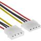 InLine® Strom Verlängerung intern, 13,3 cm ( 5,2 Zoll ) 4pol ST / BU, 0,30m