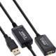 InLine® USB 2.0 Aktiv-Verl., mit Signalverstärkung Repeater, ST A / BU A, 15m