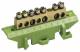 Hager KM07E Messing PE-Klemme 7 Klemmstellen