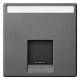 Merten MEG4573-0414 central plate, f.Connector 1-gang, anthracite, System M