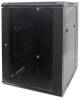 INTELLINET 48.3cm 19i Wallmount Cabinet 15U Double Section hxwxd 770 x 600 x 550 assembled black