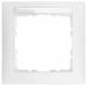Berker 10119919 polar white frame 1-gang, with labeling field 99 19 1011 p.1