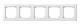 Merten 462519 M-SMART frame 5x polar white,