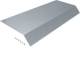 Hager AKB82000701V Blind cover 1-sided L800 mm 45° 100 mm overhang steel 200x70