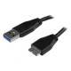 StarTech.com 15cm (6in) Short Slim SuperSpeed USB 3.0 A to Micro B Cable - M/M