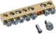 Hager K142D Brass rail terminal 49 mm 4x10-3x16 mm² without mounting plinth