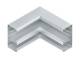 Niedax DAI170-78N DAI 170-78 N GK-Inneneck 90°, 2zg asym. 170x80 mm, alu naturanod.