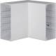 Hager FB9923047035 inner corner base profile made of PVC for FB 100x230 mm light gray