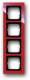 Busch Jaeger 2CKA001754A4352 BJ 1724-287 Abdeckrahmen 4f Busch-axcent rot