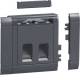 Hager GSETDM0429011 Device mounting kit 2-way RJ45 for type 04 front-rastered graphite black