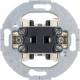 Hager WDE503601 toggle switch module insert changeover function round mounting ring