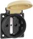 Abl Sursum 1561030 ABL Einbau-SCHUKO-Steckdose gelb IP54 mit Schraubanschluss
