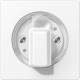 Jung A 1541 BF WWM cover for rotary switch thermoplastic painted